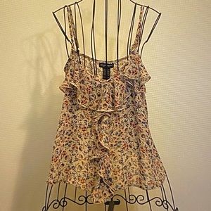 About A Girl Los Angeles Flowing Sleeveless Spaghetti Straps Blouse